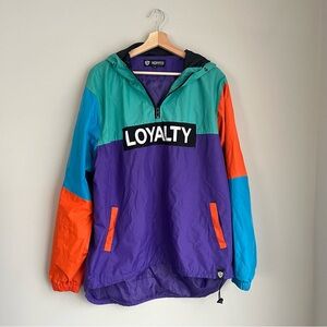 Vintage Loyalty Encrypted Supply Company Colorblock Jacket Size XL